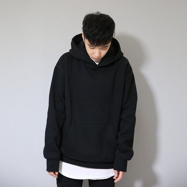 Áo hoodie trơn form rộng dành cho nam nữ, Hoodie unisex size &lt;75kg