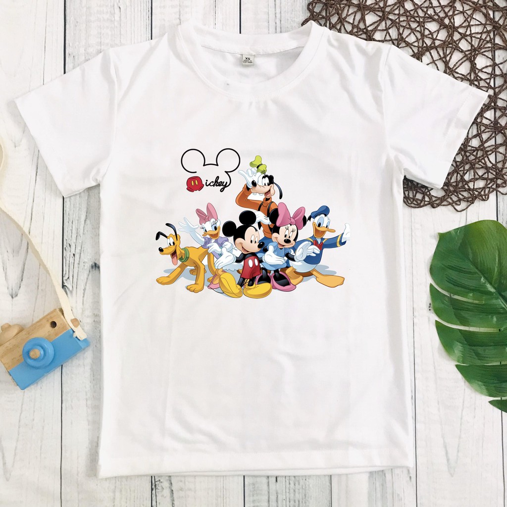 Áo bé gái hình chuột Mickey