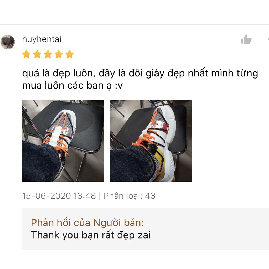 Giày thể thao sneaker nam THEDAPPERMAN XK008 tăng chiều cao 5cm, đế xẻ rãnh chống trơn, siêu chất, màu vàng trắng