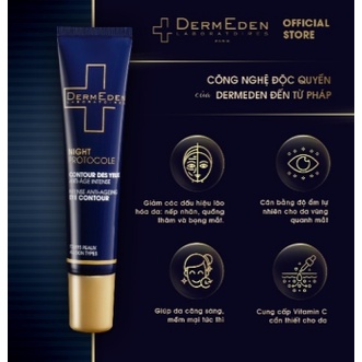 Kem Mắt Làm Mờ Quầng Thâm Nếp Nhăn Bọng Mắt, Tàn Nhang Dermeden Eye Contour Retinol 1% + Niacinamide 5%