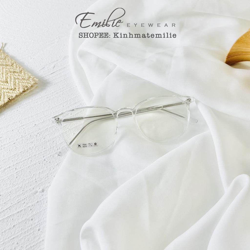 Gọng kính vuông bầu nữ Emilie eyewear phụ kiện thời trang 8241