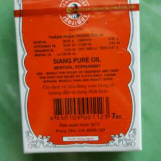 DẦU THÁI CHÍNH HÃNG 7ML VÀ 3ML