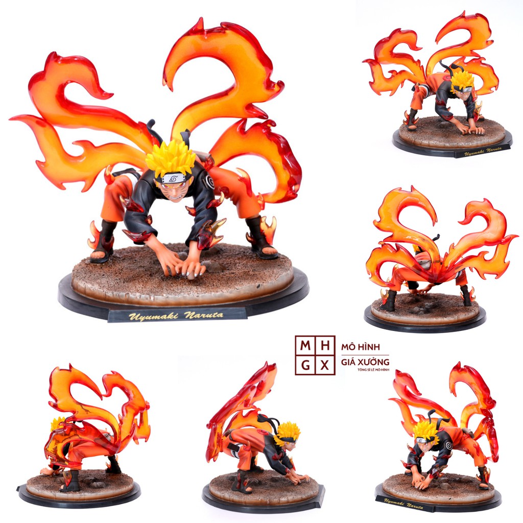 Mô hình Naruto cửu vỹ siêu đẹp  cao 20cm hàng chất lượng cao jinchuriki Cửu vĩ  figure mô hình naruto mô hình giá xưởng