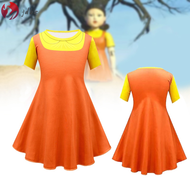 Bộ Đồ Hóa Trang Thành Nhân Vật Squid Game Độc Đáo Dễ Thương Cho Bé