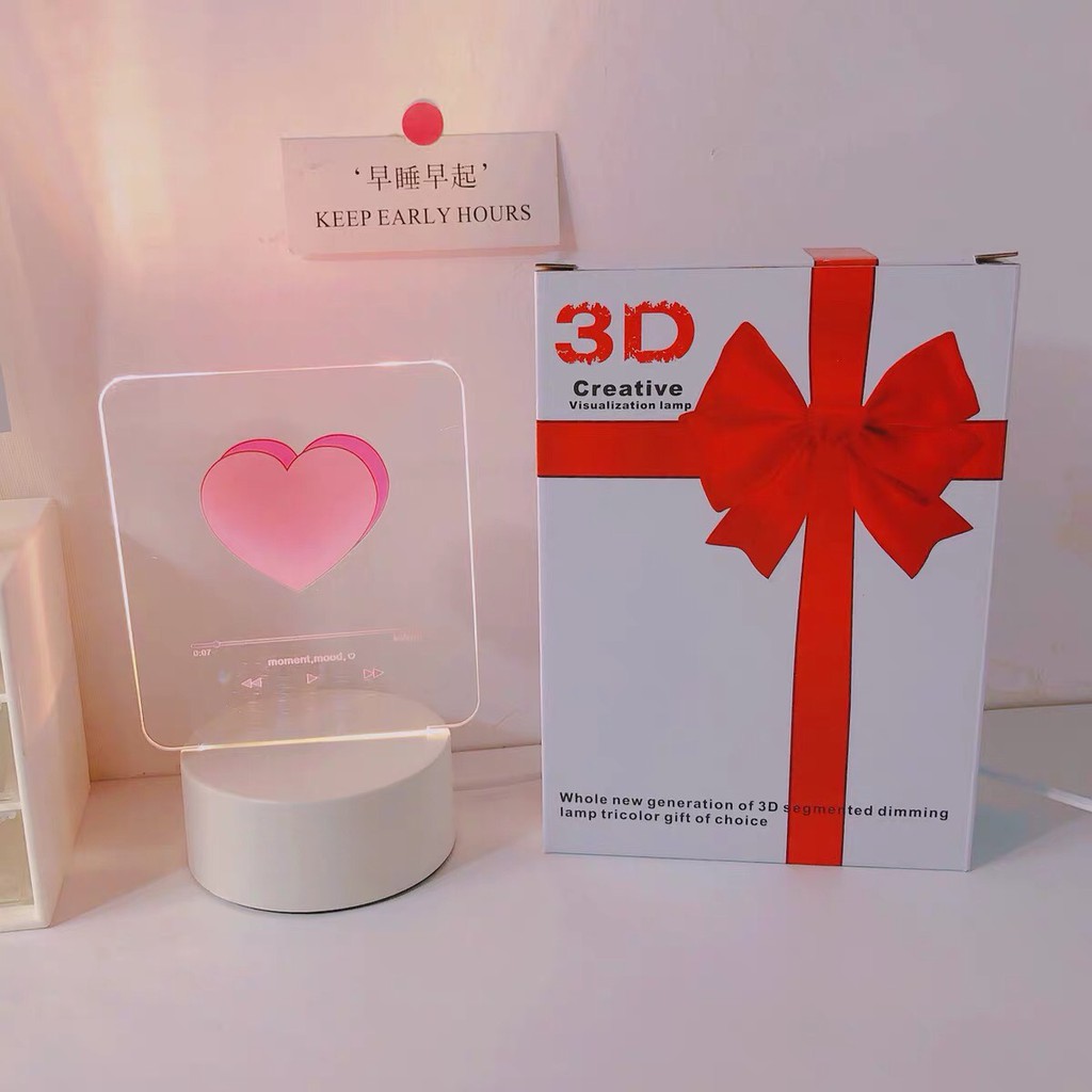 🎀SIÊU PHẨM🎀Đèn Ngủ 3D LED Xinh Xắn Để Bàn Cắm Điện Dây USB🎀