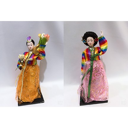Búp bê phong cách  mặc Hanbok  chiều cao khoảng 25-30 cm ( tuỳ mẫu) hình thật