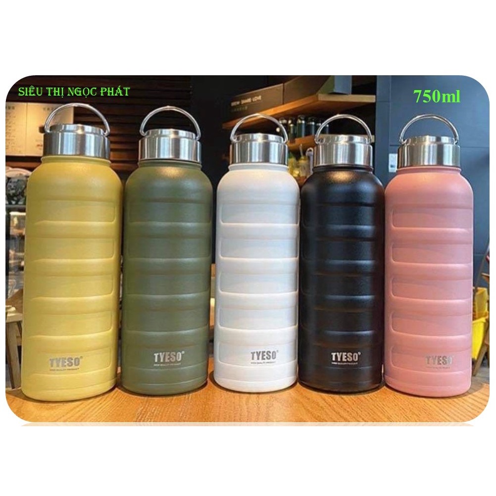 [RẤT PHONG CÁCH] Bình giữ nhiệt thể thao TYESO 750ml [HÀNG CHÍNH HÃNG]