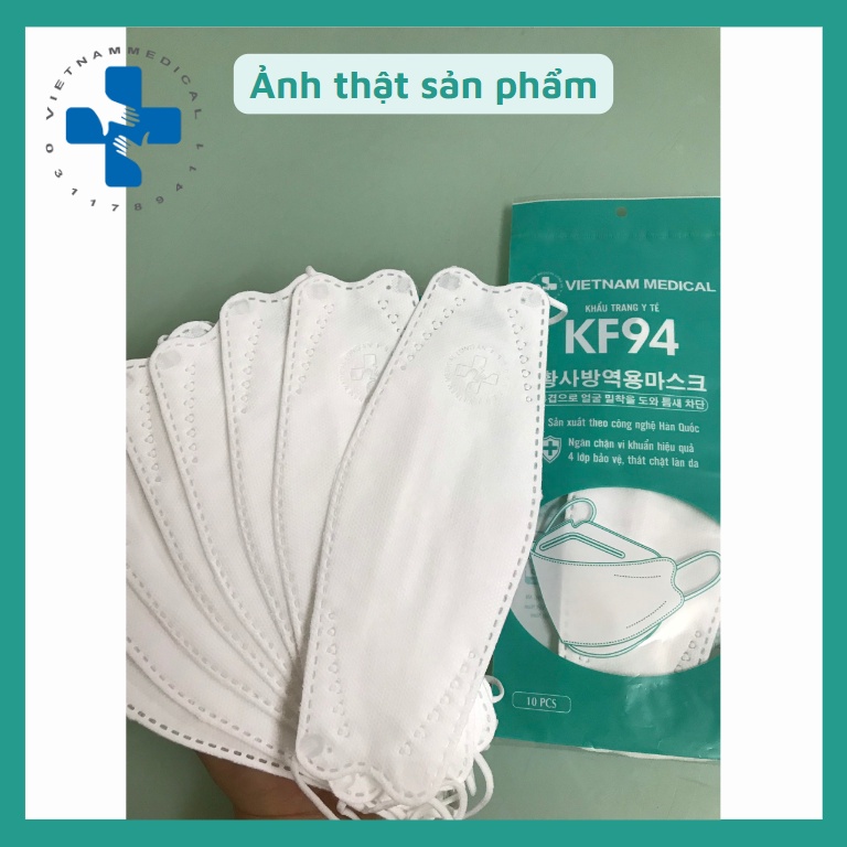 Khẩu Trang KF94 VIETNAM MEDICAL 4 Lớp Kháng Khuẩn 99% - Giá tốt