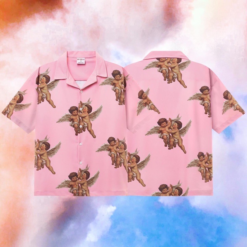 Áo sơ mi BOBUI 2 ANGELS SHIRT/ PINK