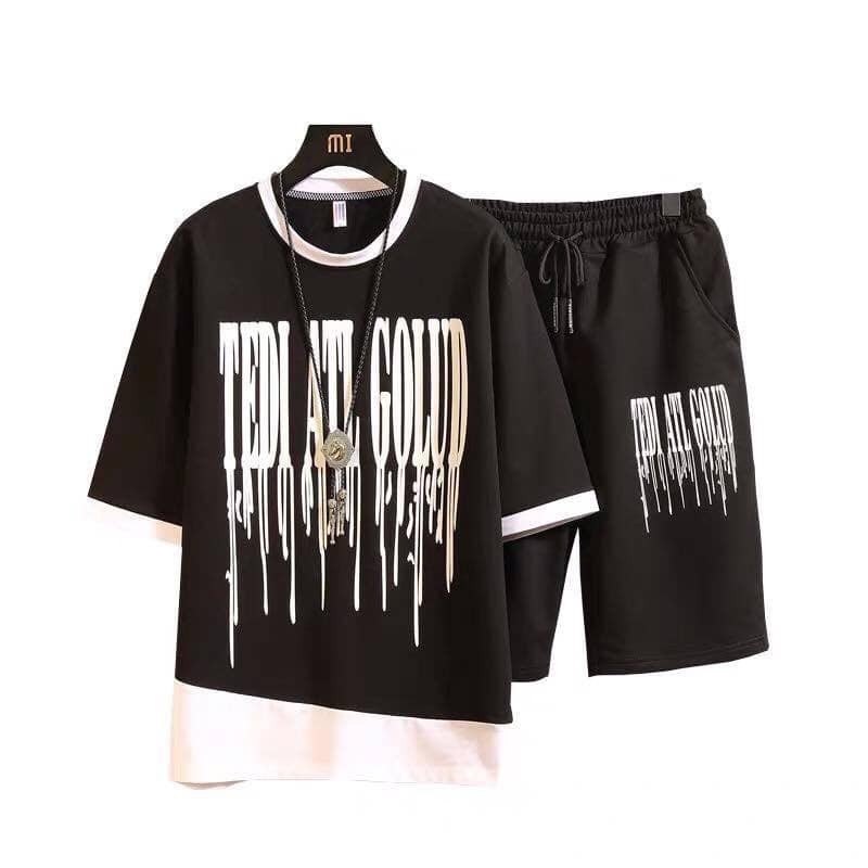 XẢ HÀNG Bộ Hè Nam, Bộ Thun Nam cộc Tay In Logo Chất Liệu Thun Lạnh Mềm Mịn - BN40 - Full Size | BigBuy360 - bigbuy360.vn