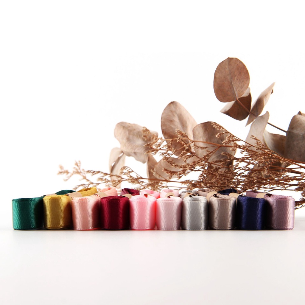 Ruy băng gói hộp quà bản 1.5cm nhiều màu sắc tùy chọn