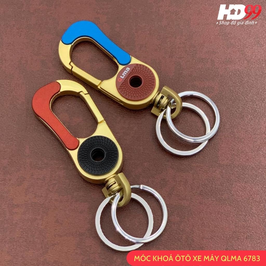 Móc khoá xe máy QLMA 6783 có chốt cài thắt lưng chất liệu inox cao cấp