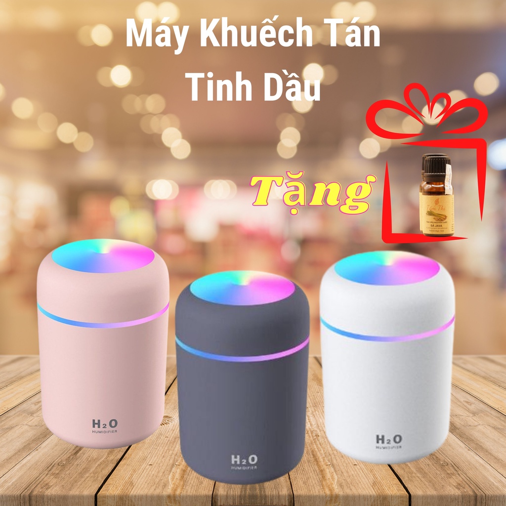 Máy Khuếch Tán Tạo Ẩm &amp; Xông Tinh Dầu H2O Humidifier Máy Xông Tinh Dầu Tạo Ẩm Không Khí Khuếch Tán Tinh Dầu Thơm Phòng