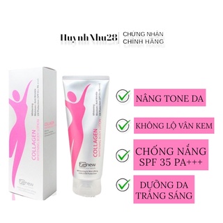 Kem Dưỡng Thể Trắng Da Nâng Tone Tức Thì Benew Collagen Whitening Body Lotion 200ml