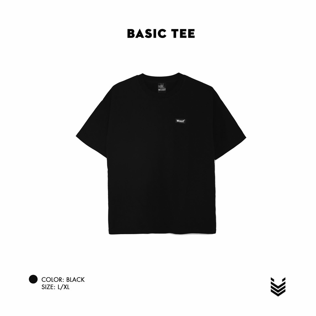 Áo WaaT - BASIC TEE - BLACK - Đen