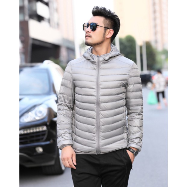 (Order) Áo khoác nam lông vũ nhẹ ấm