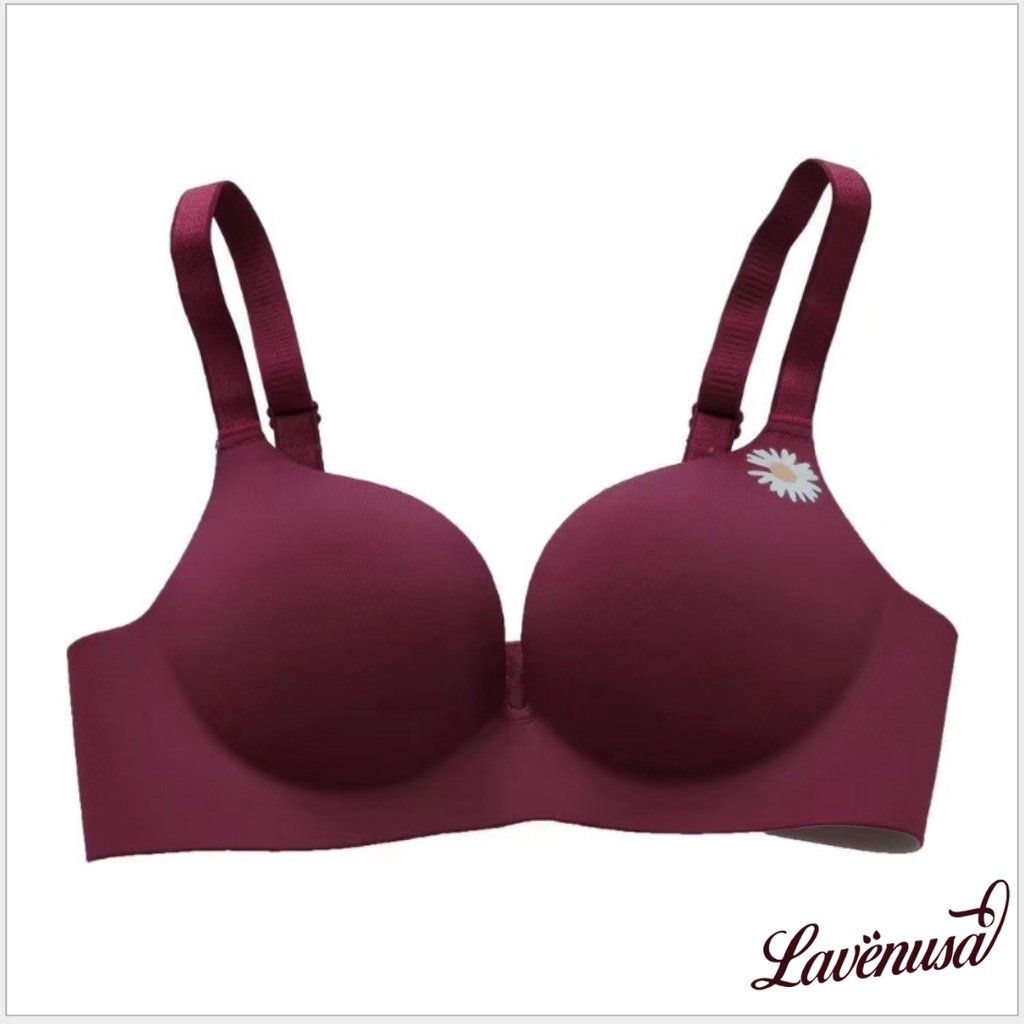 Áo lót su nữ đệm dày cao cấp nâng ngực không gọng hình hoa cúc LAVENUSA AL48