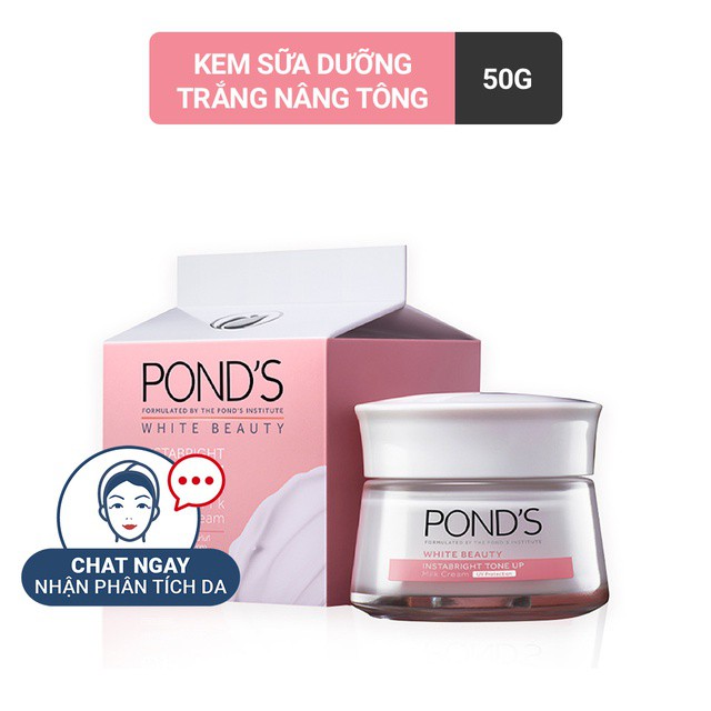 Kem dưỡng ẩm Kem sữa dưỡng trắng nâng tông Pond's White Beauty 50g