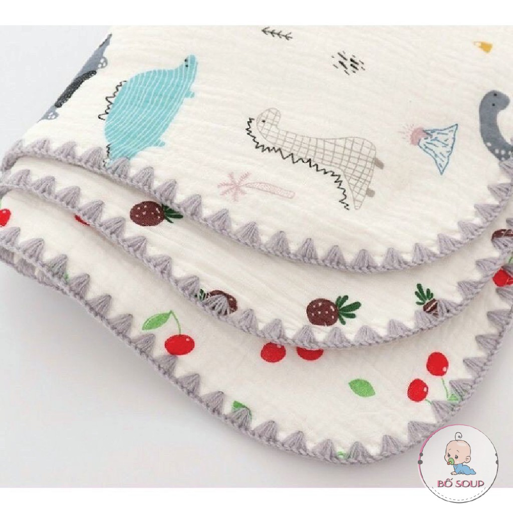 Gối xô sơ sinh cotton 10 lớp mềm mại thấm hút mồ hôi cho trẻ sơ sinh