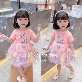 Đầm công chúa băng giá elsa xinh xắn dành cho bé gái
