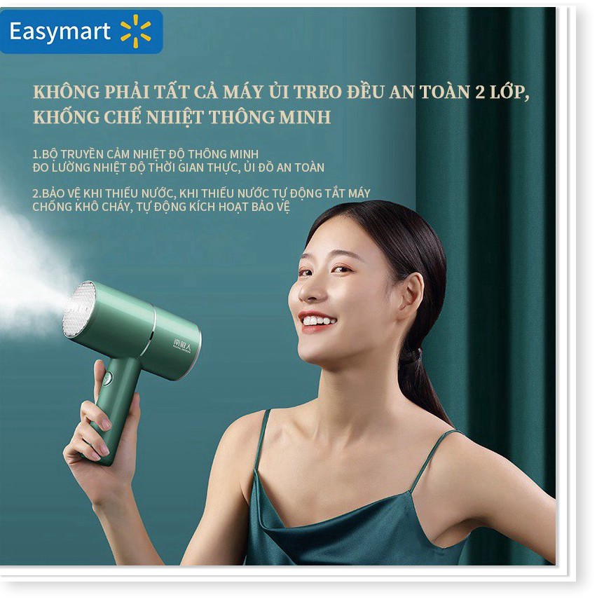 Bàn ủi cầm tay Nanjiren, bàn ủi hơi nước di động dùng cho gia đình, dung tích bình chứa nước 210ml, bao đổi 3 tháng