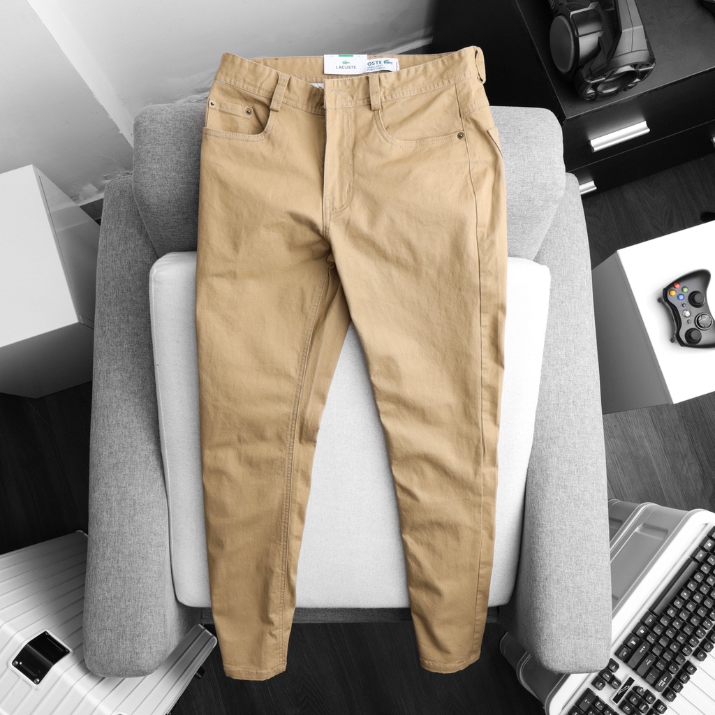 Quần Kaki Dài Giả Jeans Chất Xuất Hàn Cotton Co Giãn , Form Ôm nhẹ Trẻ Trung, BigSize 100kg , Quần dài kaki nam 3bros