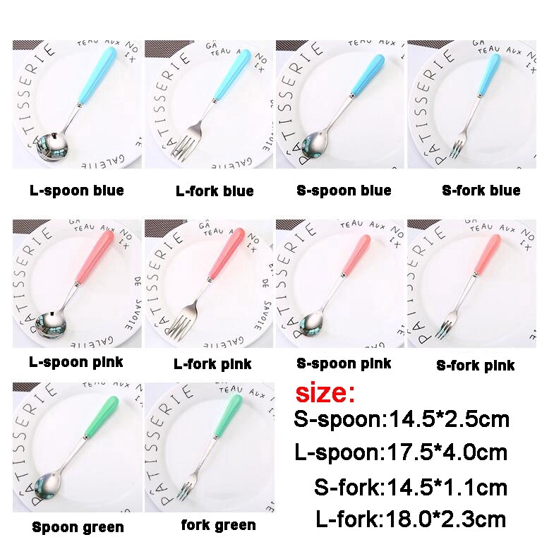 Nĩa thép không gỉ dễ thương phong cách Hàn Quốc