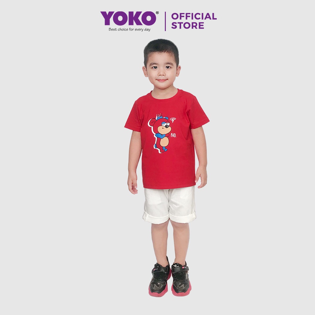 Áo Thun Tay Ngắn Giáng Sinh Bé Trai (1-9 Tuổi) YOKO KID’S FASHION 21346T