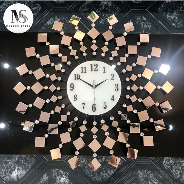 Đồng hồ treo tường Decor,trang trí hình tròn Pha Lê cao cấp 1879