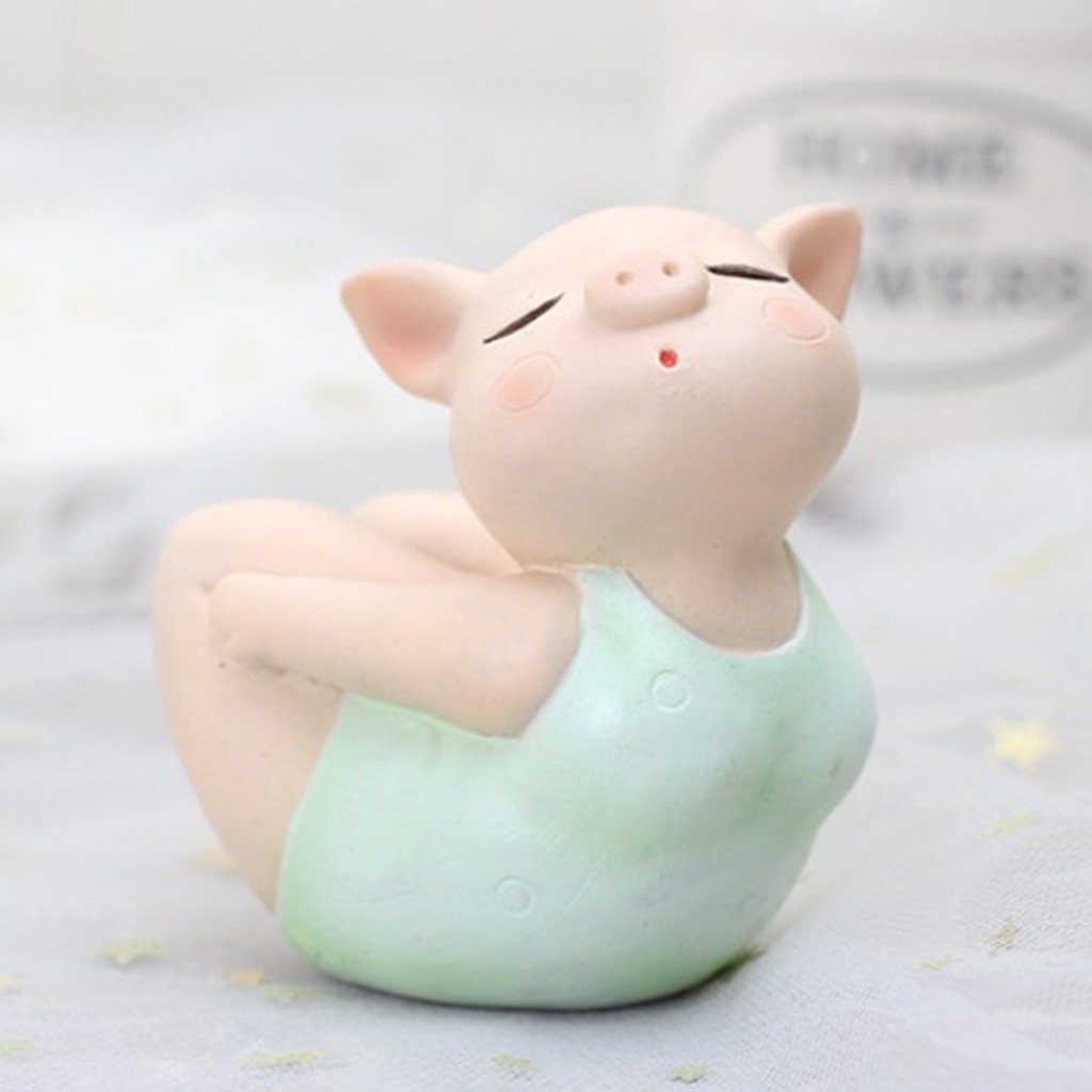 Mô hình heo tập yoga hoạt hình dễ thương