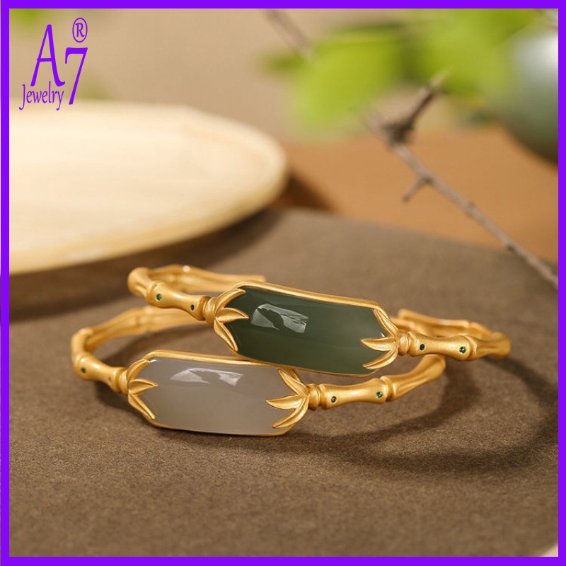 Vòng Tay Bạc 925 Đính Đá Kiểu Dáng Cổ Điển Thời Trang Cho Nữ