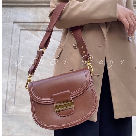 Túi xách đeo chéo nữ JanSi, túi đeo vai kẹp nách Basic bầu likeaut sz22