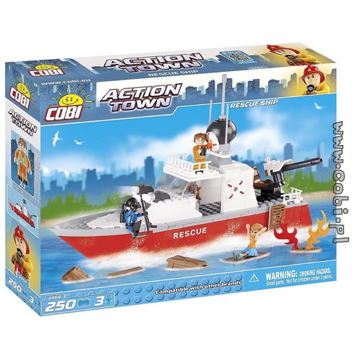 Bộ Xếp Hình Tàu Cứu Hộ COBI - 1464 Not Lego