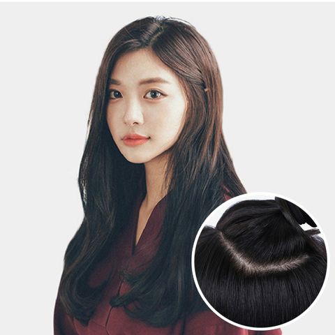 Tóc Giả Bằng Tóc Thật WINA Siêu Da 4D Dài Xoăn Sóng 2 Mái TGT-007 ( 45cm )
