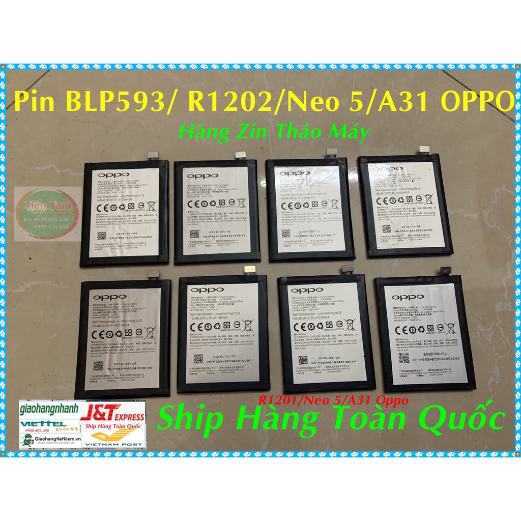 Pin BLP593-Neo 5-R1201-A31 Oppo (zin Tháo Máy )