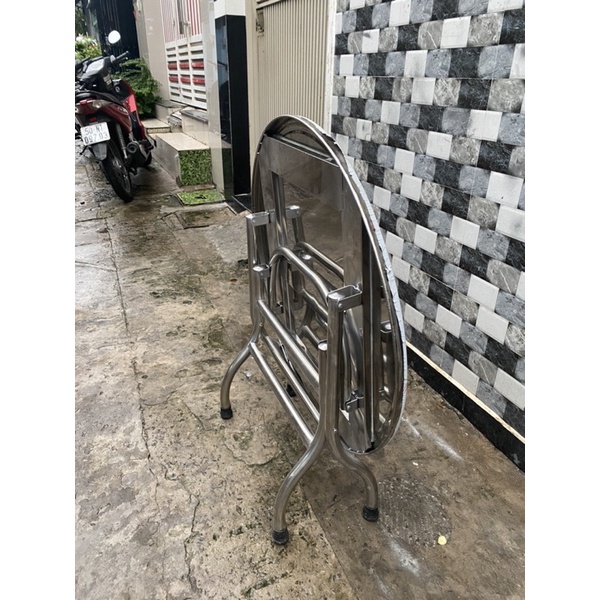 Bàn xếp inox tròn 80cm
