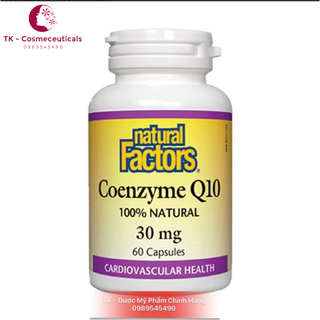 Natural Factors Coenzym Q10 Traphaco, Hỗ Trợ Duy Trì Sức Khỏe Tim Mạch - 60 Viên