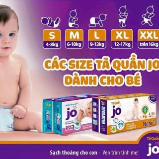 Tã Quần Jo Size XL56 (12kg đến 17kg)