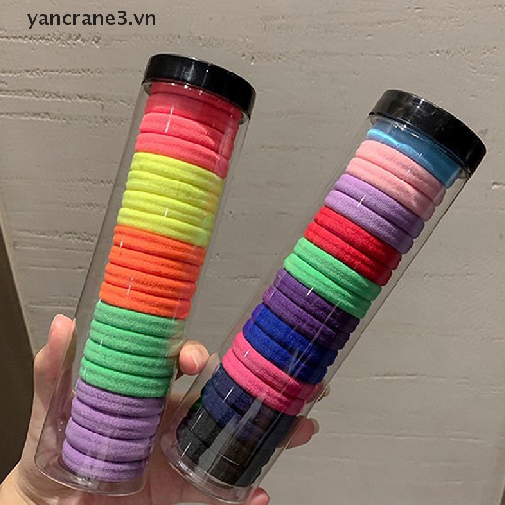 Bộ 20 Dây Thun Buộc Tóc Nhiều Màu Sắc yancrane3.vn