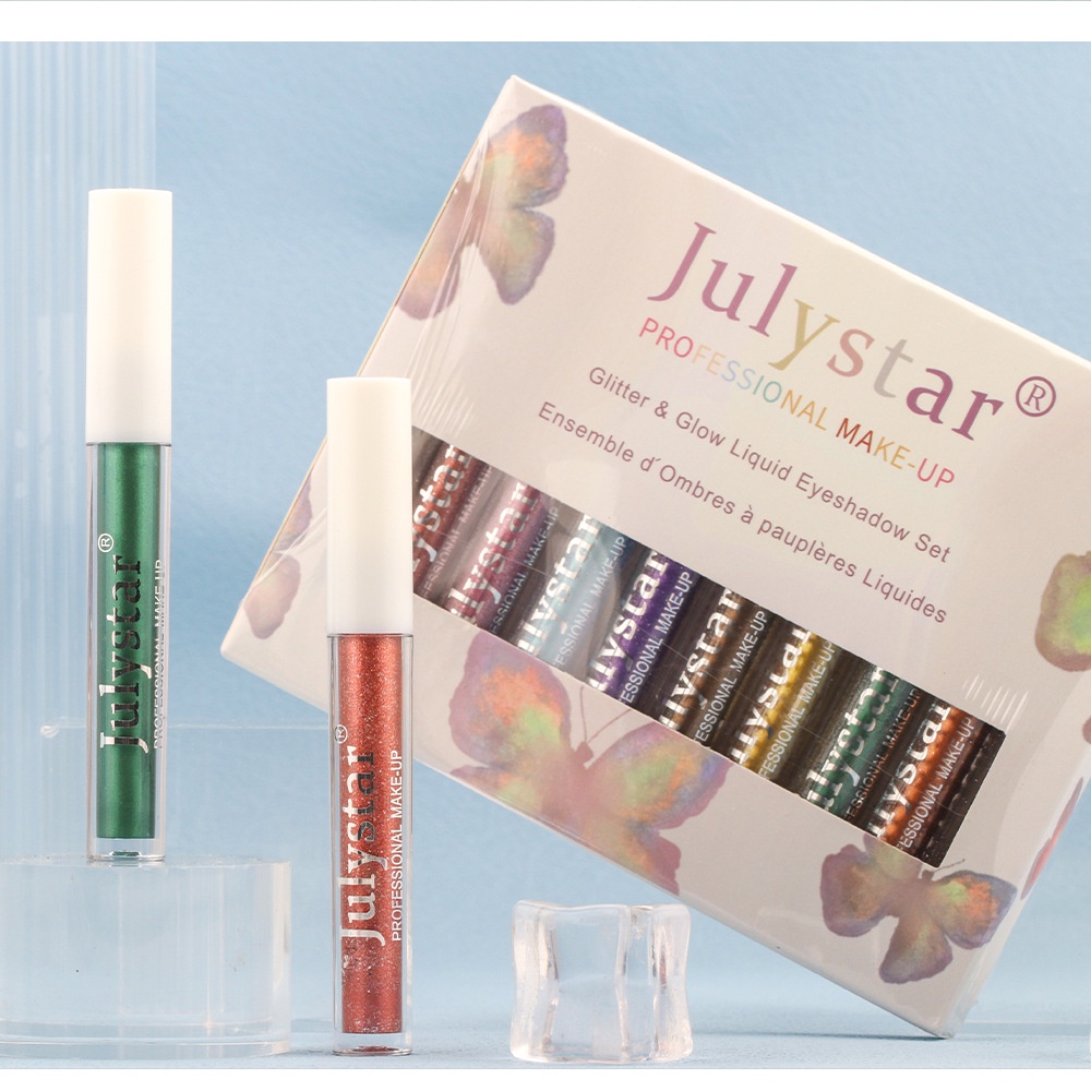 Phấn Mắt Dạng Lỏng 10 Màu Ánh Ngọc Trai Lấp Lánh Dành Cho Nữ