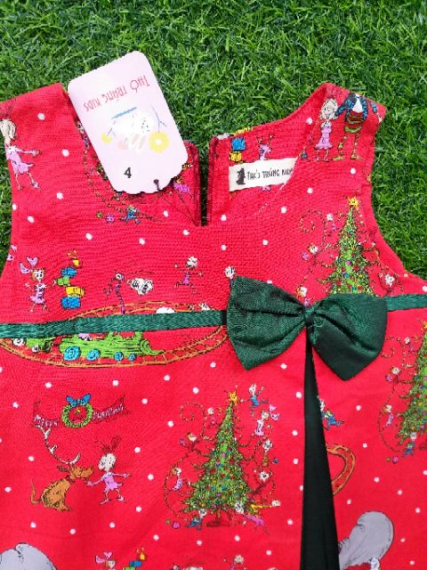 Đầm noen phối màu