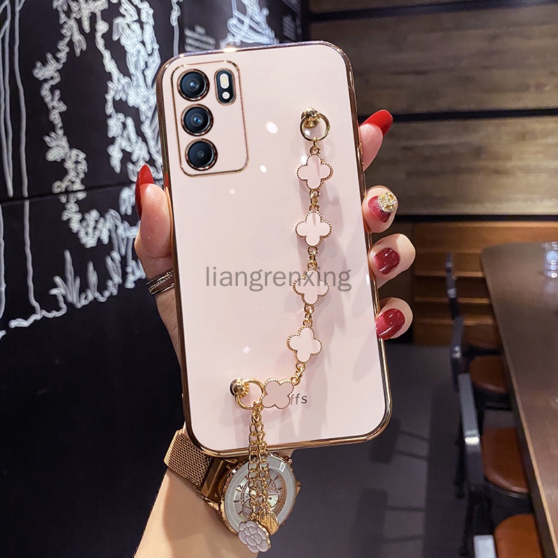 Ốp lưng oppo reno 6 reno 6z a16 5g reno 6 z 5g reno6z Ốp Điện Thoại Silicon Mềm Chống Sốc Có Dây Đeo Tay Cho oppo reno 6 reno 6z a16 5g reno 6 z 5g reno6z