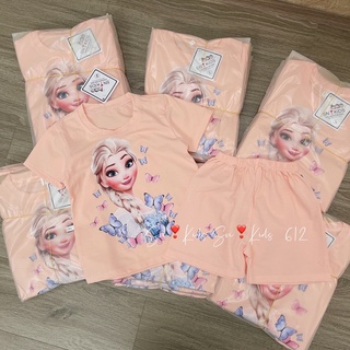 Bộ elsa cộc tay bé gái