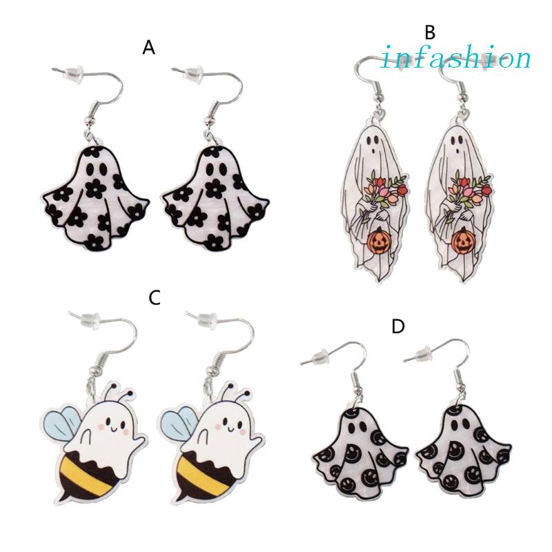 Khuyên Tai Hình Ma Dễ Thương Sáng Tạo Độc Đáo