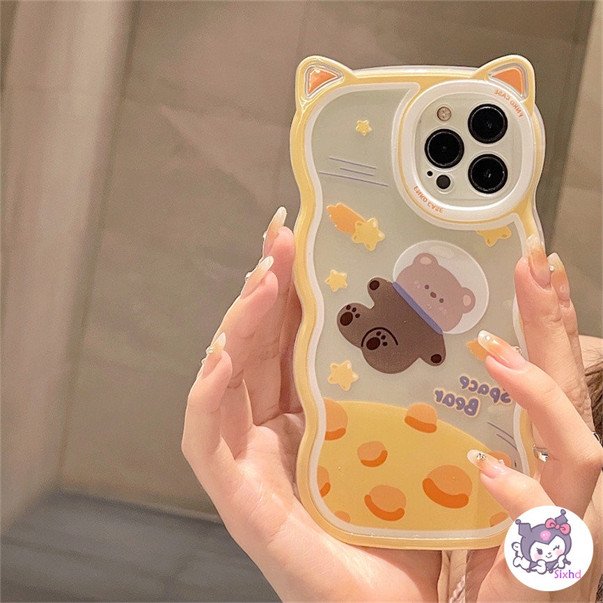 Ốp Lưng Điện Thoại cho iPhone 14 13 12 11 Pro Max SE2020 X XR Xs Max 7 8 6 6s Plus sixhd Ốp Điện Thoại Mềm Họa Tiết Tai Thỏ Gấu Dễ Thương Cho