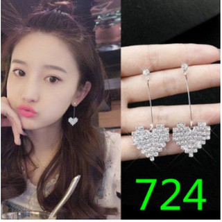 Khuyên tai trái tim lấp lánh
