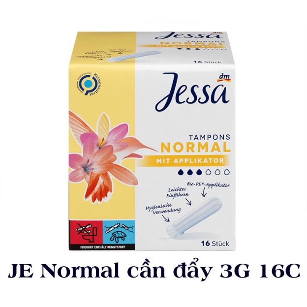 Băng vệ sinh dạng ống Jessa &amp; OB, tampon có cần đẩy mềm mại siêu thấm hút - Shop Viloet