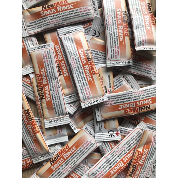 HỘP 120 GÓI MUỐI VÀNG RỬA MŨI NEILMED TRẺ EM CHÍNH HÃNG MỸ