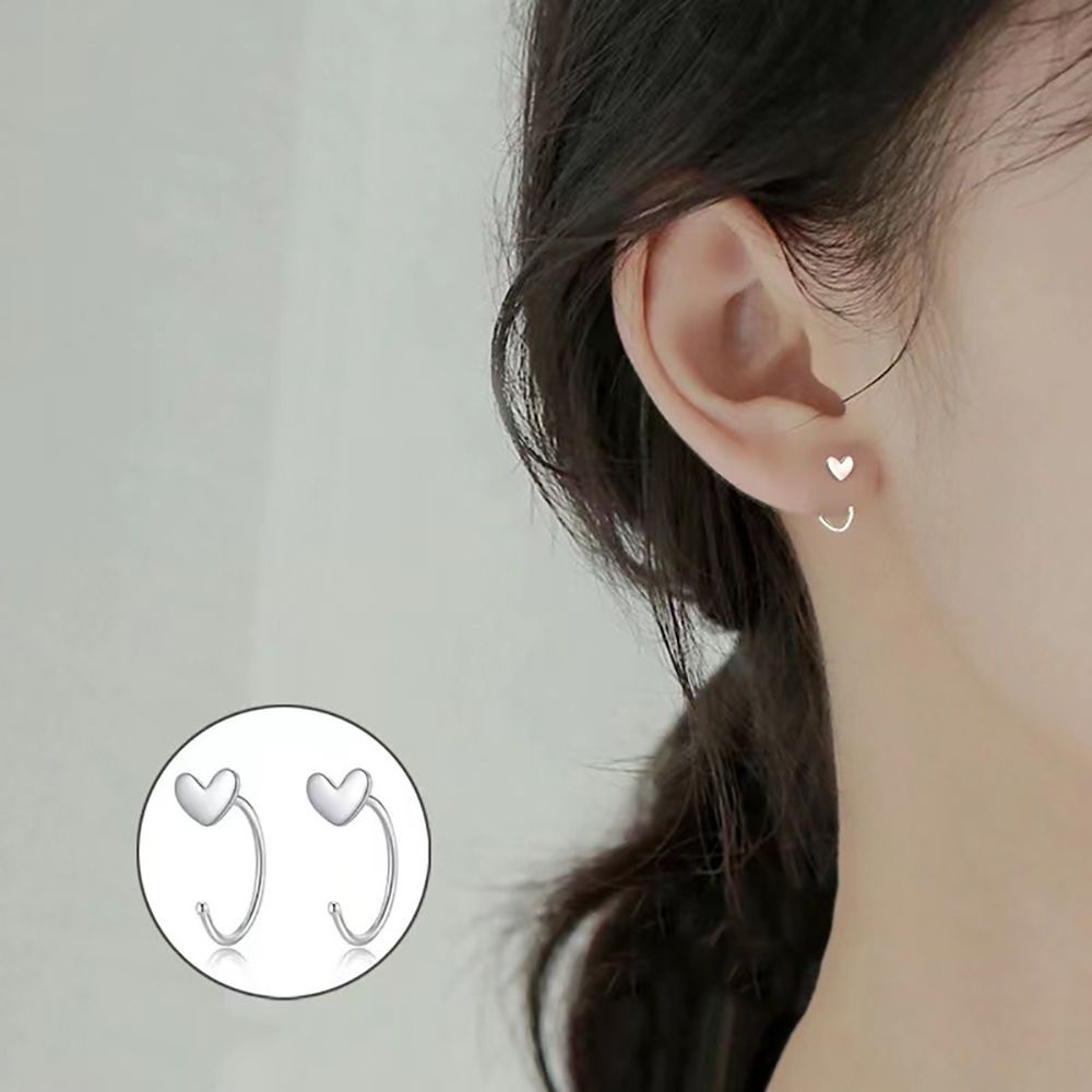 Khuyên Tai Hình Hoa / Bướm Bằng Hợp Kim Phong Cách Hàn Quốc Dễ Thương Thời Trang Cho Nữ