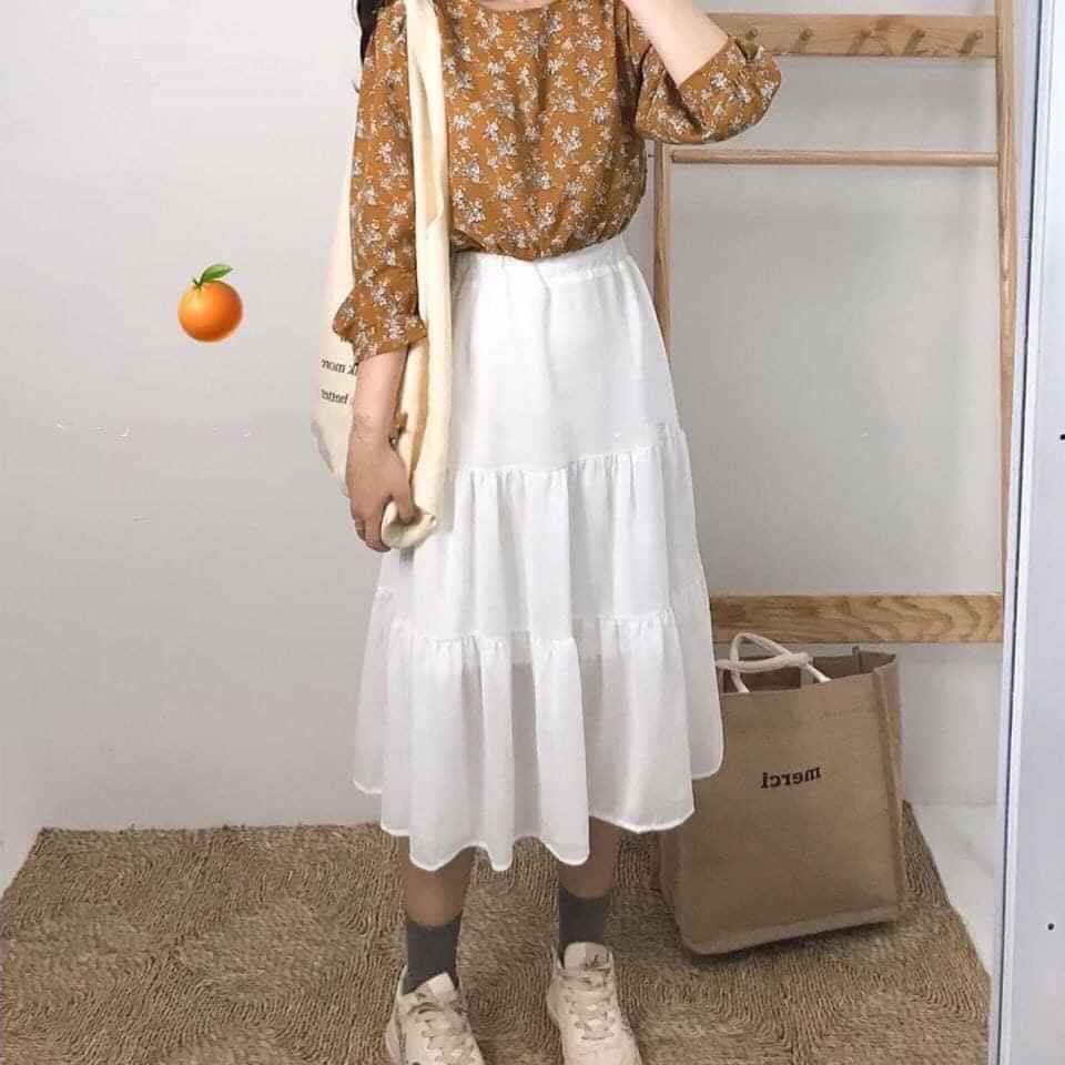 [Xả Kho] Chân Váy Nữ 🦋 Chân váy Vintage 2 lớp Siêu Xinh 🦋-SP 36 | BigBuy360 - bigbuy360.vn